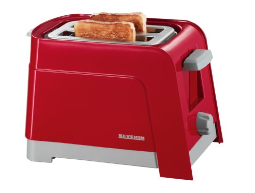 Severin AT 2571 Automatik-Toaster, rot-grau / 750 W