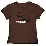T-Shirt Womens Brown " FUTURE Health And Physical Education Teacher " Occupations Large