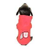 NCAA Utah Runnin Utes Cotton Lycra Hooded Dog Shirt, XX-Large