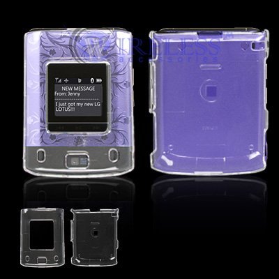 Crystal Clear Transparent Snap-On Cover Hard Case Cell Phone Protector for LG Lotus LX600 LX-600