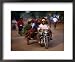 Motorcycle Carrying Produce and People to Bavel, Battambang, Cambodia Photography Framed Art Poster Print by Jerry Galea, 22x18