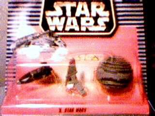 Star Wars Micro Machines X: Lars Family Landspeeder, Incom T-16 Skyhopper and Death Star II