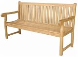 Solid FSC Hardwood Glyndebourne 3-Seater Garden Bench