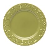 Signature Now & Then Set of Six 9-inch Salad Plate, Olive