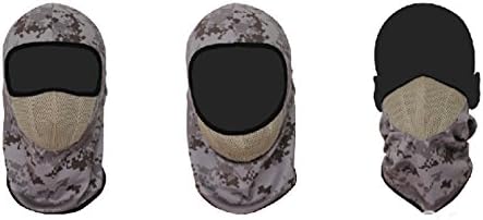 iPerb® Outdoor 3 in 1 New Printed Camo Skull Face Mask for Hunting Tactical CS Game & Bike Cycling, Pattern#4