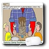 Rich Diesslins Funny KNOTS Scouting Cartoons - Summer Camp Traditions, Counselor Totems - Mouse Pads