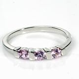 STERLING SILVER RING with Pink CZ