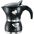 Bialetti Cuor di Moka Gourmet-Espressokocher, schwarz - mit patentiertem Ventil f�r weniger Bitterstoffe
