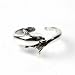 STERLING SILVER TOE RING - 9mm Dolphin