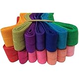 14 Yards Fold Over Elastic FOE 5/8" Wide - 1 Yard of Each Color [Office Product]