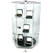 Revolving Locking Counter Top Acrylic Hexagon Display Case