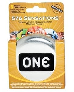 One Condoms One 576 Sensations, 3 Count