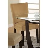 Parson Chairs in Golden Microfiber (Set of 2)