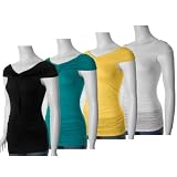 Promesa Juniors Sleeveless Boat Neck Ruched Top
