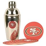 San Francisco 49ers Shaker and Coaster Gift Set
