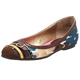 Madden Girl Women's Pianno Round Toe Ornamented Flat,Brown Multi,7 M US