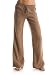 Elastic Pants | Wide Leg Pants - GUESS Sloane Pants, BROWN (M)
