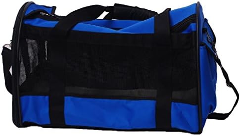 Gardner Pet THE BEST Standard Size Foldable Soft-Sided Pet Travel Carrier, Black and Blue