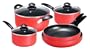 Gibson Portilla Collection 12 Piece Cookware Set in Red