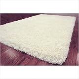 Safavieh Shag SG140A Honey White Handmade Rug 4' x 6'
