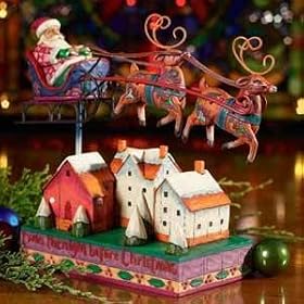 Santa Flying Over House: 'Twas the Night Before Christmas