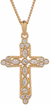 Jacqueline Kennedy Collection Reproduction Trinity Cross with 18" Adjustable. Chain