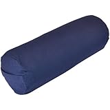 YogaDirect Supportive Round Cotton Yoga Bolster