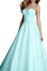 Sweetheart One Shoulder Tulle Prom Dress/Quinceanera Dress/Party Dress 