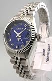 WOMENS CROTON DRESS DIAMOND DATE NEW WATCH CR207414SSBK