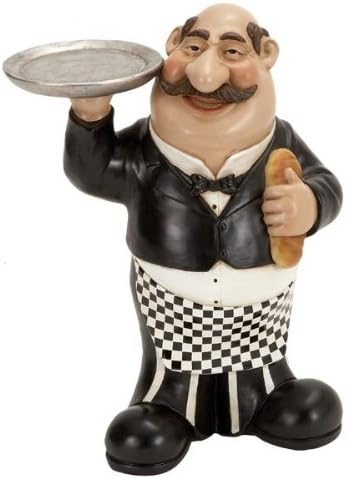 13" French Fat Chef With Serving Tray And Bread