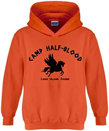 Artix Camp Half-Blood Unisex Hoodie Long Island Sound Sweatshirts Small Orange