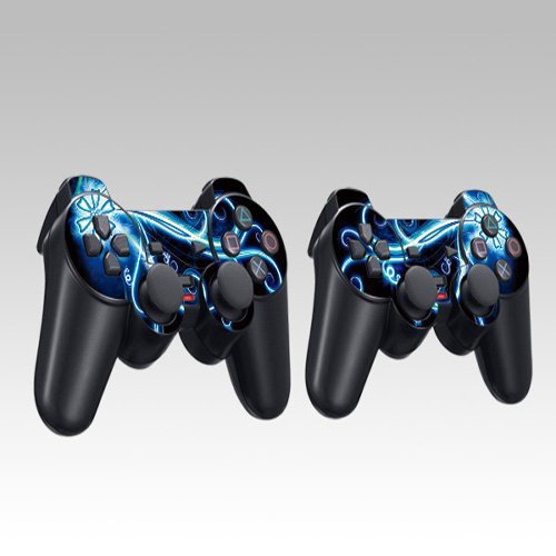 Flower Design Skin Decal Sticker for the PS2 (Playstation 2) Controller (2pcs in 1)
