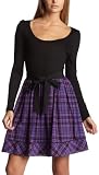 Kensie Girl Junior's Plaid Dress With Bow Belt