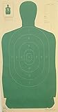 Police Standard Silhouette Target - Green Rendition - Official NRA Target B-27 23" X 45"