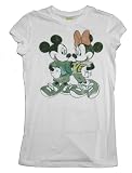 TS623 Disney Mickey and Minnie Mouse Soft Vintage Style Juniors Mighty Fine T-Shirt