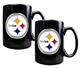 Pittsburgh Steelers - NFL 2 Piece 15oz Ceramic Mug Set (Primary Logo)