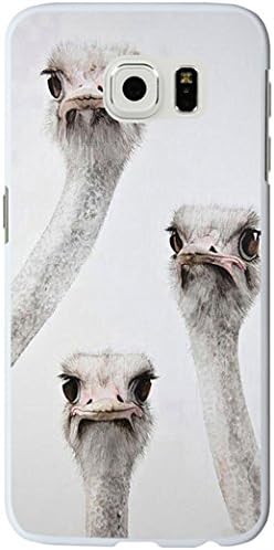 S6 Edge Case, Samsung Galaxy S6 Edge Case cute lovely ostrich animal