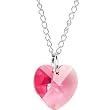 Austrian Crystal Heart October Birthstone Necklace MADE WITH SWAROVSKI ELEMENTS