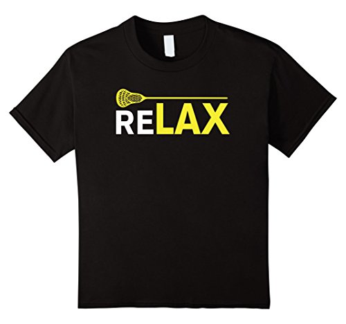 Kids Sports Shirts - ReLAX Lacrosse Sticks T-Shirt 12 Black