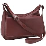 Embassy™ Burgundy Solid Genuine Leather Purse