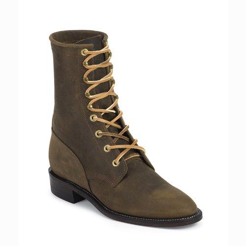 Justin Womens Lace-Up Roper Boots