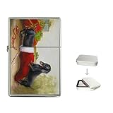 Limited Edition Violano Flip-Top Lighter Dachshund Christmas