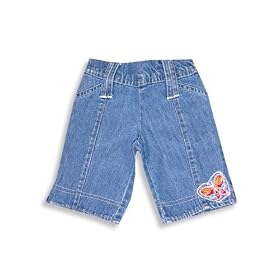 Click here to buy Wild Mango - Girls Denim Pants, Blue, Orange, Red by Wild Mango.