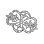 1/4 CT TW 14K White Gold Diamond Brooch