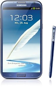 Samsung - Smartphone Galaxy Note II N7100 da 16GB, schermo touchscreen AMOLED da 14 cm (5,5''), Quad-core, 1,6GHz, fotocamera da 8 Megapixel, Android 4.1, colore: Bianco marmo from Samsung