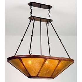 Meyda Tiffany - 98383: 425L Van Erp Oblong Inverted Pendant by Meyda