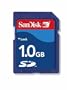 SanDisk 1 GB Secure Digital SD Card (SDSDB-1024, Bulk Package)
