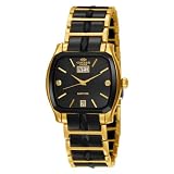 Oniss Paris Women's ON605-LG BLK Sappir Swiss Quartz Ceramic and Stainless Steel Watch
