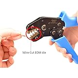 IWISS Dupont Professional Pin Compression Ratcheting Modular Insulated Terminal Crimper Pin Crimping Tool 2.54mm 3.96mm 28-18AWG 0.1-1.0mm2 with Wire-electrode Cutting Die