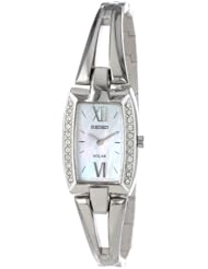 Seiko Womens SUP083 Stainless Steel Analog with Mother-Of-Pearl Dial Watch